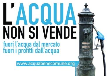 l'acqua non si vende